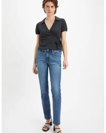Blugi crop slim fit 712™, Albastru deschis