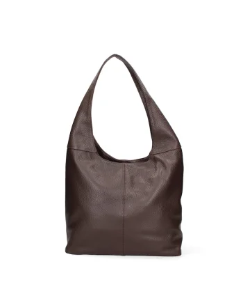 Geanta hobo de piele, Maro inchis