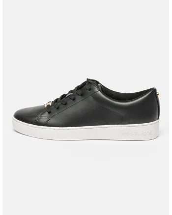 Pantofi sport low-cut de piele, Negru