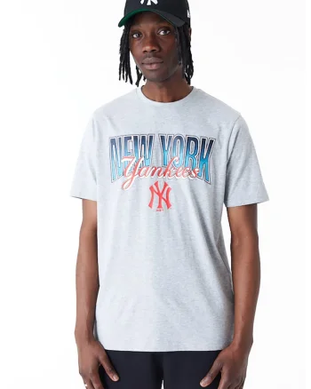 Tricou cu imprimeu New York Yankees MLB, Gri deschis
