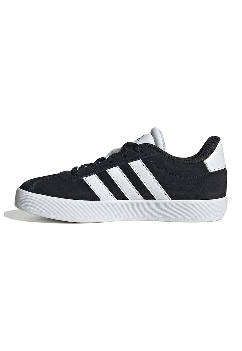 Pantofi sport VL Court 3.0 de piele intoarsa, Negru/Alb optic