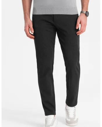 Pantaloni drepti, Gri inchis melange