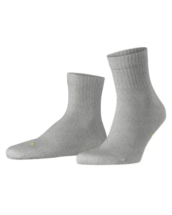 Sosete scurte unisex cu model uni, Gri deschis