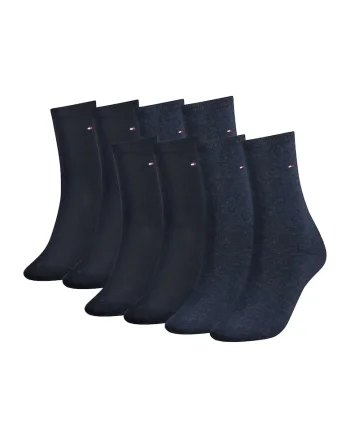 Set de sosete scurte din amestec de bumbac cu logo discret - 8 perechi, Albastru