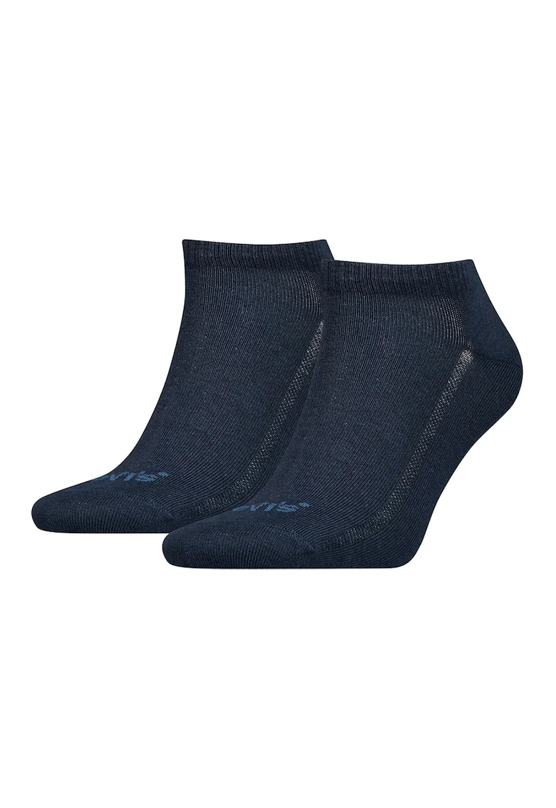 Set de sosete unisex pana la glezna din amestec de lyocell - 2 perechi, Bleumarin