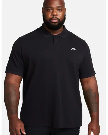 Tricou polo din material pique cu logo, Negru