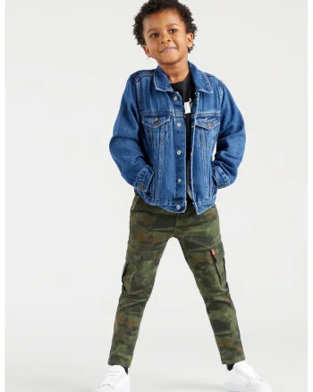 Jacheta de denim cu buzunare frontale, Albastru