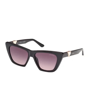 Ochelari de soare cat-eye cu lentile in degrade, Auriu/Negru