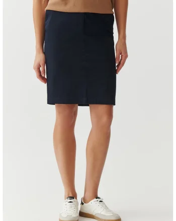 Fusta cu buzunare laterale Jana, Bleumarin
