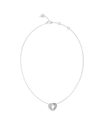 Colier  Perfect cu cercuri si cristale JUBN04062JWRHT-U, Argintiu