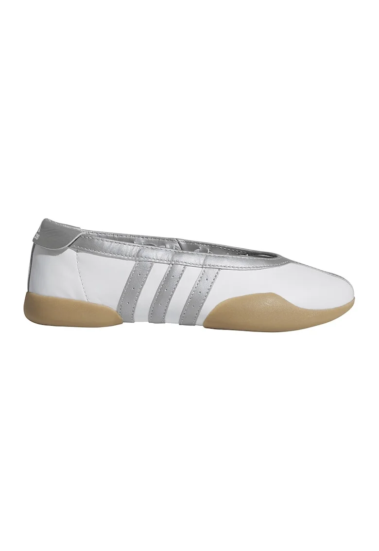 Pantofi sport din piele, pentru balet Taekwondo, Alb/Argintiu