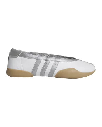 Pantofi sport din piele, pentru balet Taekwondo, Alb/Argintiu