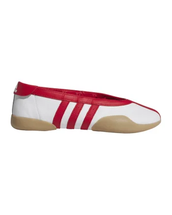 Pantofi sport din piele, pentru balet Taekwondo, Rosu/Alb