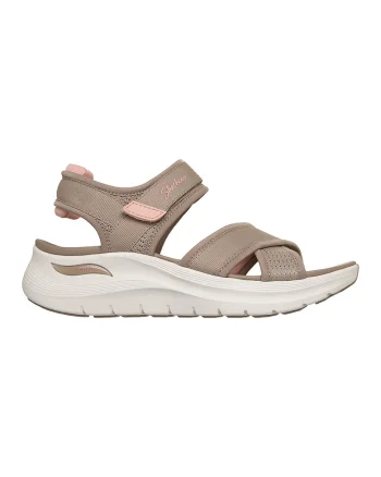 Sandale cu banda velcro Arch Fit 2.0, Maro taupe deschis