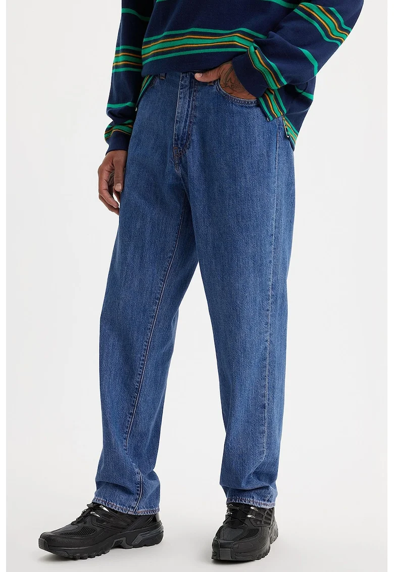 Blugi relaxed fit din amestec de in 568™, Alb murdar