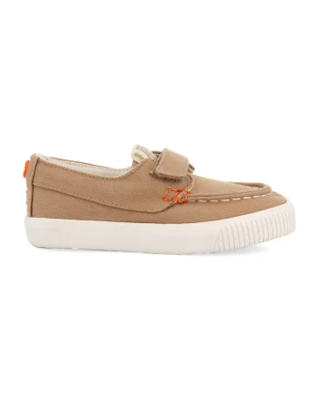 Pantofi loafer de panza cu velcro, Bej