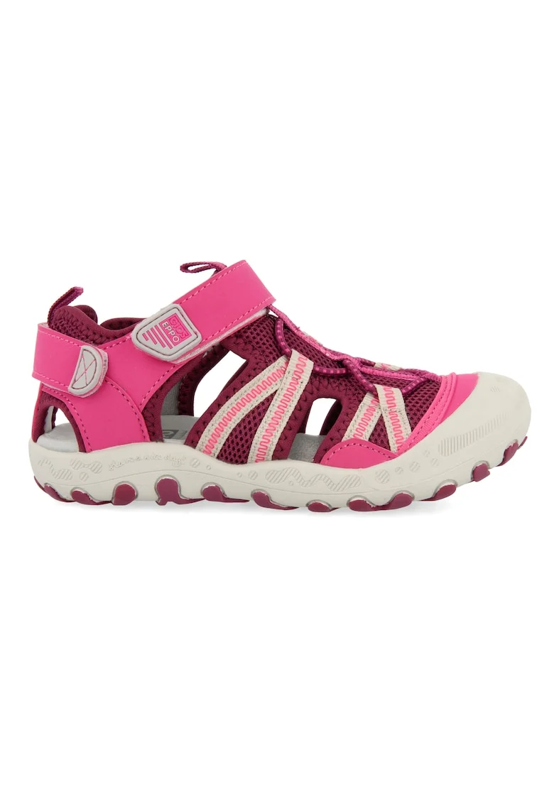 Sandale fisherman cu velcro Deinze, Roz aprins