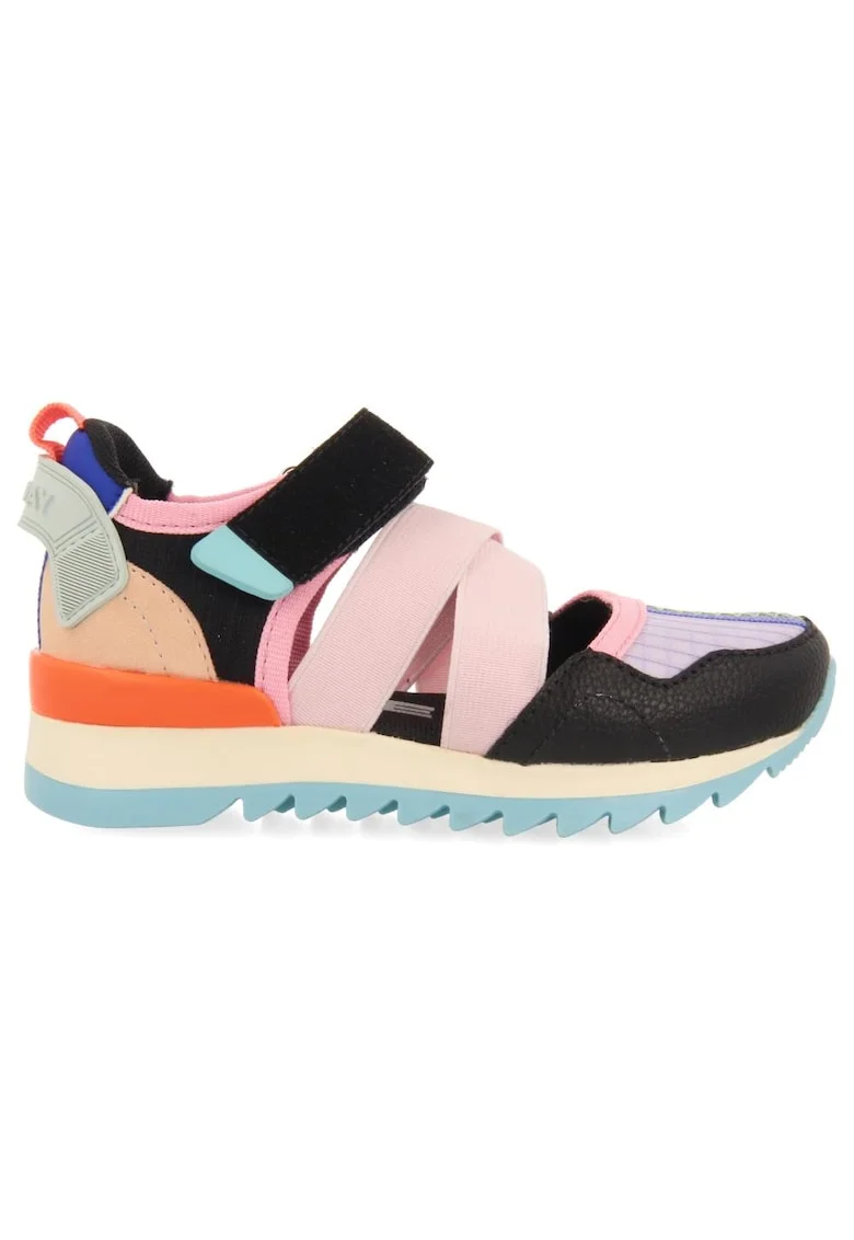 Pantofi sport cu velcro si decupaje CIDRA 27705, Negru