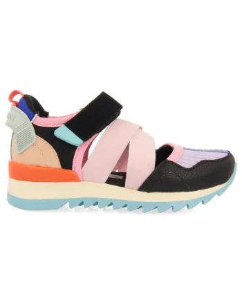 Pantofi sport cu velcro si decupaje CIDRA 27705, Negru