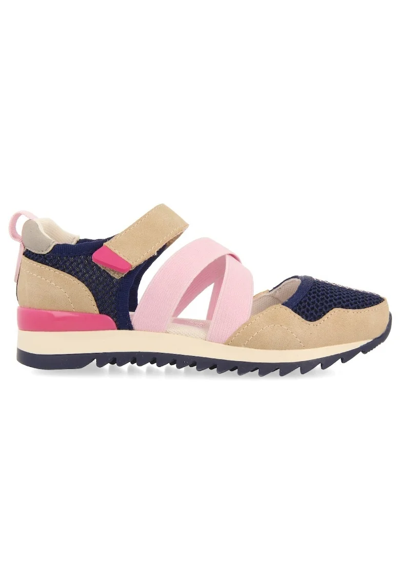 Pantofi cu velcro si garnituri de plasa Ensley 28113, Bleumarin