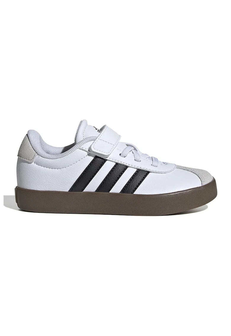 Pantofi sport VL Court 3.0 de piele intoarsa si piele, Alb