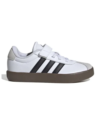 Pantofi sport VL Court 3.0 de piele intoarsa si piele, Alb