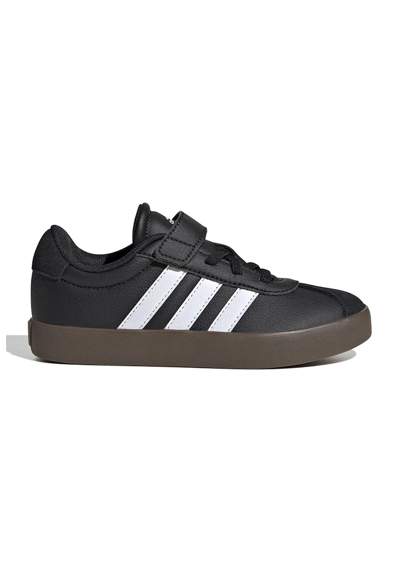 Pantofi sport VL Court 3.0 de piele intoarsa si piele, Negru
