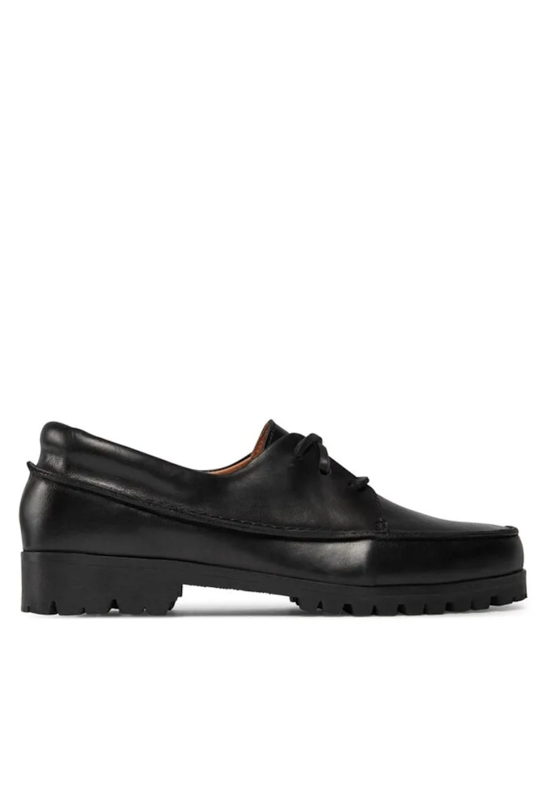 Mocasini dama  303531713, Piele naturala, Negru, Negru