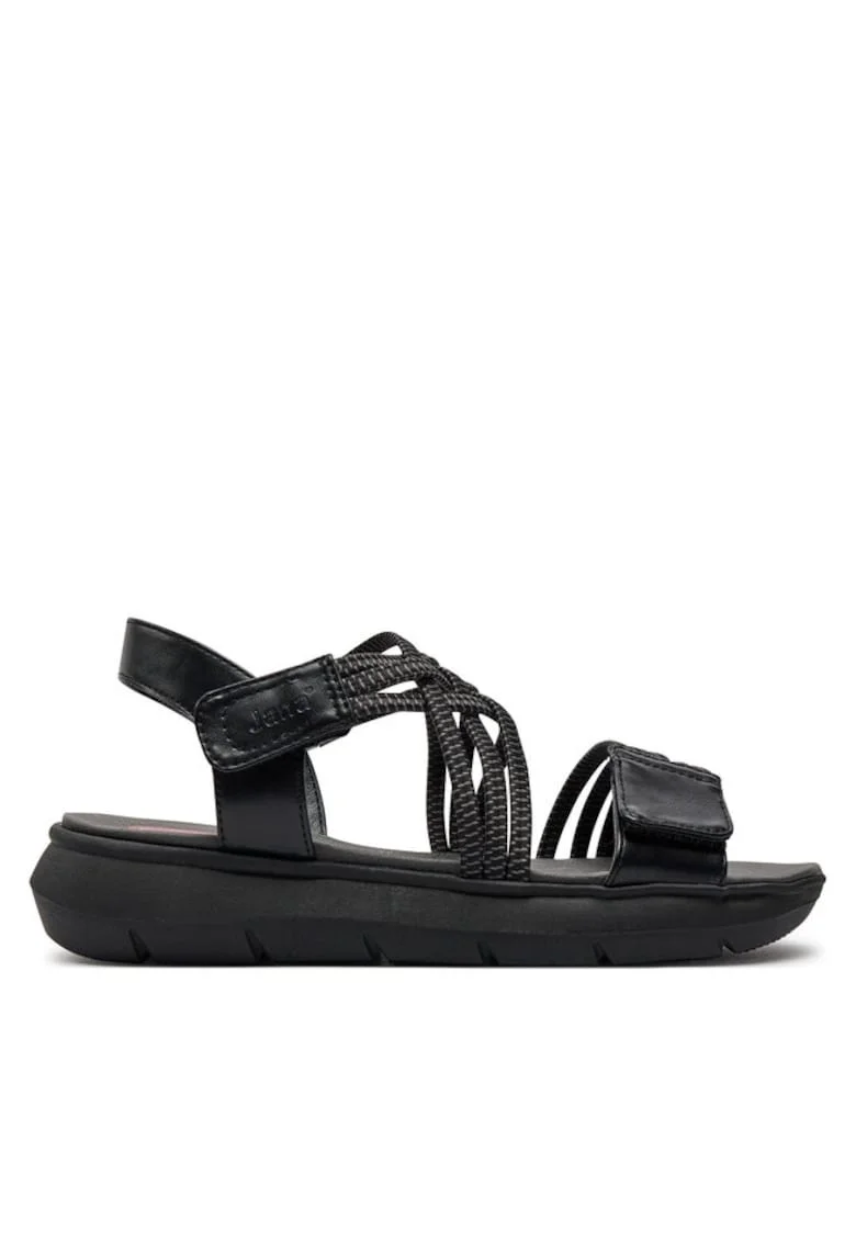 Sandale dama, Jana, 30375209538, Piele ecologica, Negru
