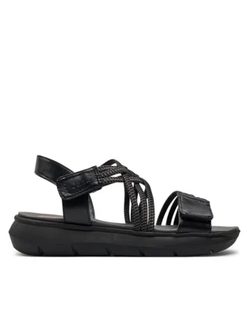 Sandale dama, Jana, 30375209538, Piele ecologica, Negru