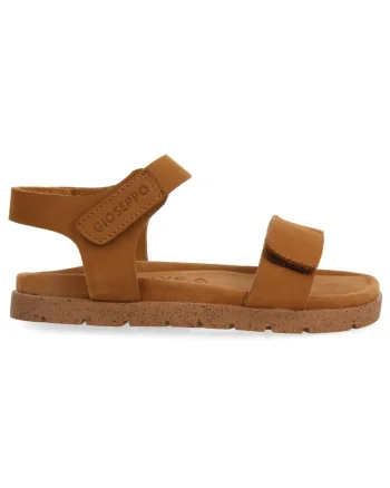 Sandale de piele cu velcro Bude, Caramel