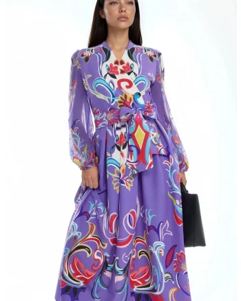 Rochie Maxi Floral, Multicolor