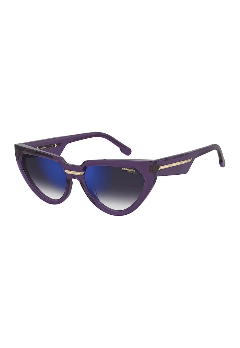 Ochelari de soare cat-eye Victory, Violet aubergine/Auriu deschis