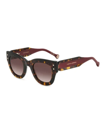 Ochelari de soare cat-eye cu logo, Visiniu/Negru/Portocaliu inchis