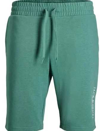 Pantaloni scurti de trening barbati, JPSTARCHIE, Regular Fit, Verde deschis