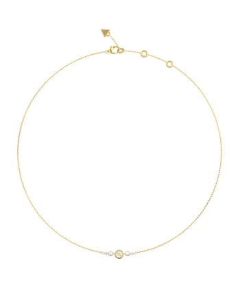 Colier decorat cu Mother of Pearl si cristale, Auriu