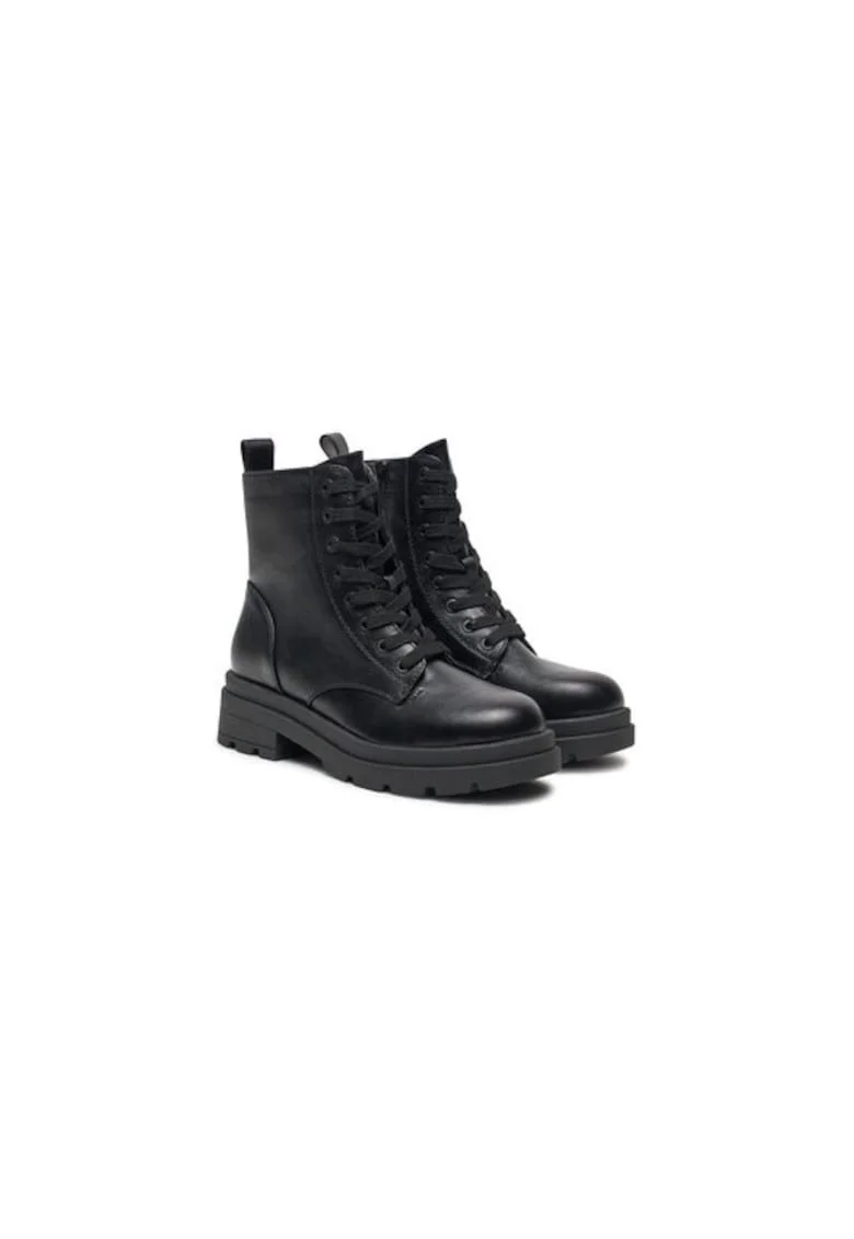 Ghete dama  304428906, Piele ecologica, Negru, Negru