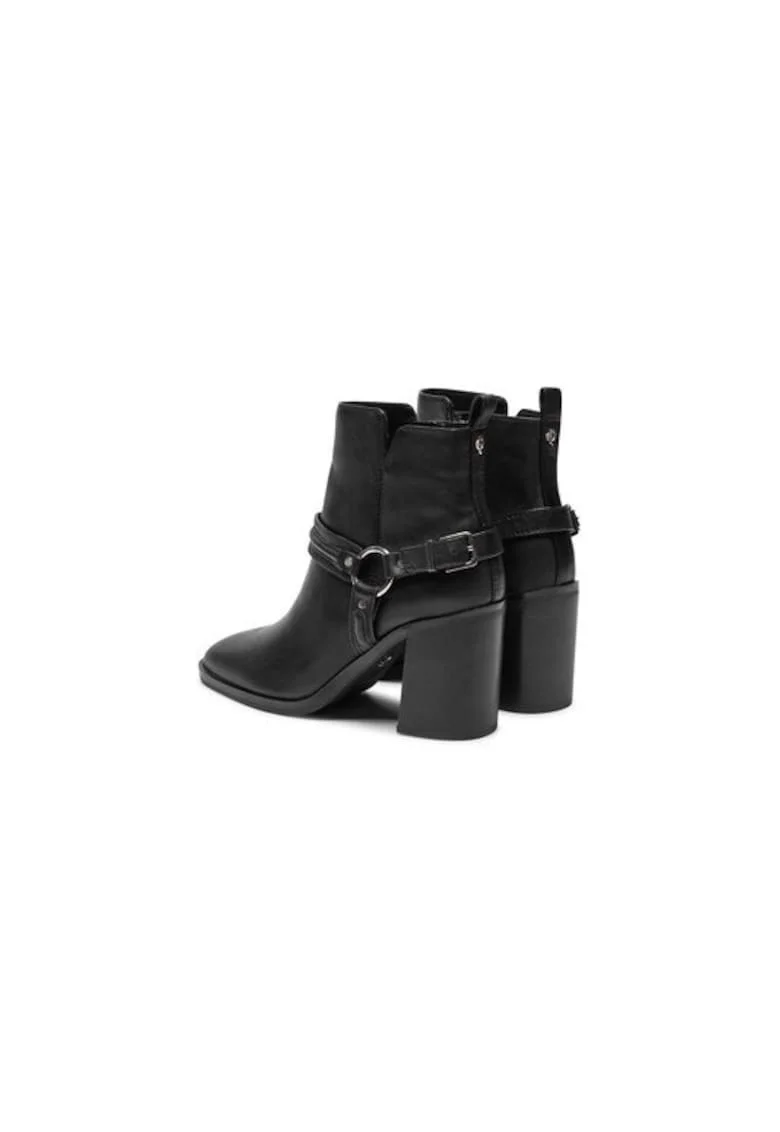 Ghete dama  304205354, Piele naturala, Negru, Negru