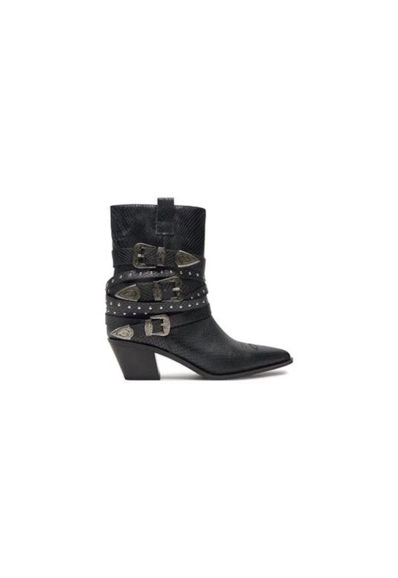 Ghete dama  305075024, Piele ecologica, 38 EU, Negru