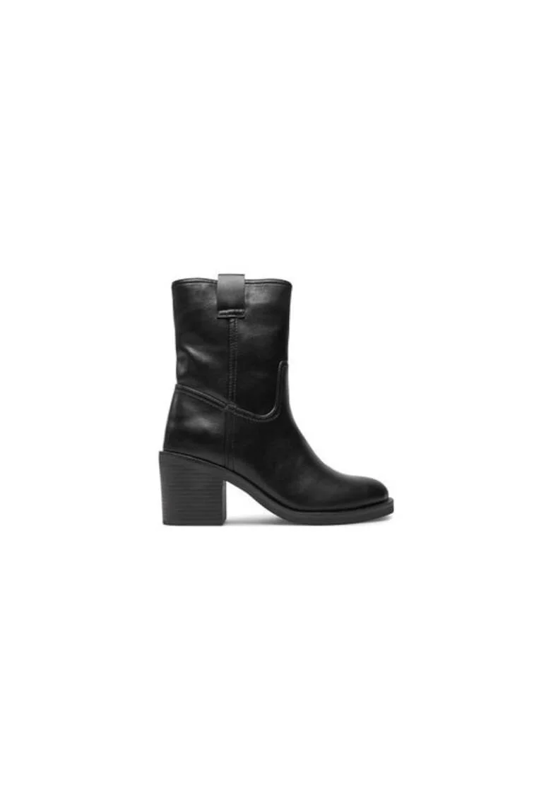 Ghete dama  304428944, Piele ecologica, Negru, Negru