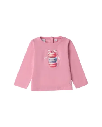 Bluza  din Bumbac Peach-Touch cu Imprimeu Macarons