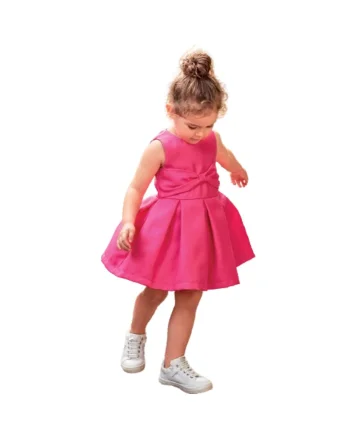 Rochie eleganta mikado pentru fete,  0.8333, Fucsia