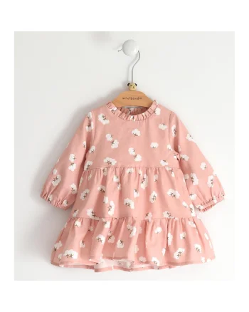 Rochie cu imprimeu pentru bebe fetita, Roz
