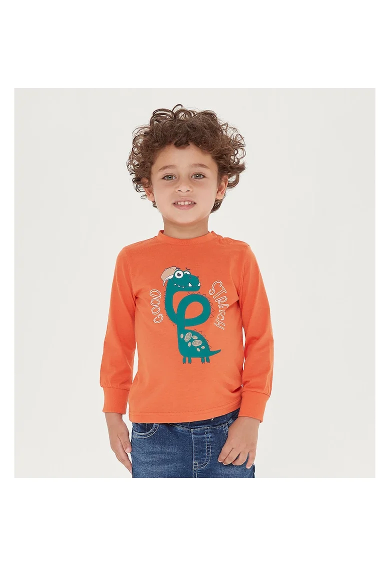 Bluza cu imprimeu pentru baieti,  0.7034, Portocaliu