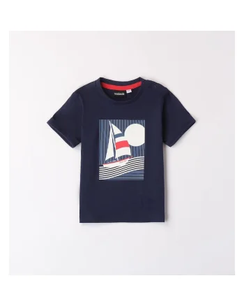 Tricou cu imprimeu nautic pentru baiat