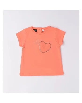 Tricou cu imprimeu pentru fete,  0.6579, Portocaliu, Portocaliu