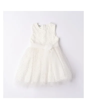 Rochie eleganta din tull pentru fete,  4.6300, Alb crem, Alb/Auriu/Crem