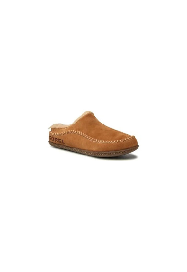 Papuci barbati  209525700, Piele naturala, 40 EU, Maro