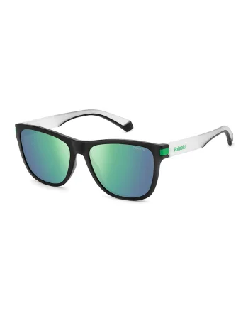 Ochelari de soare unisex polarizati, Alb/Negru