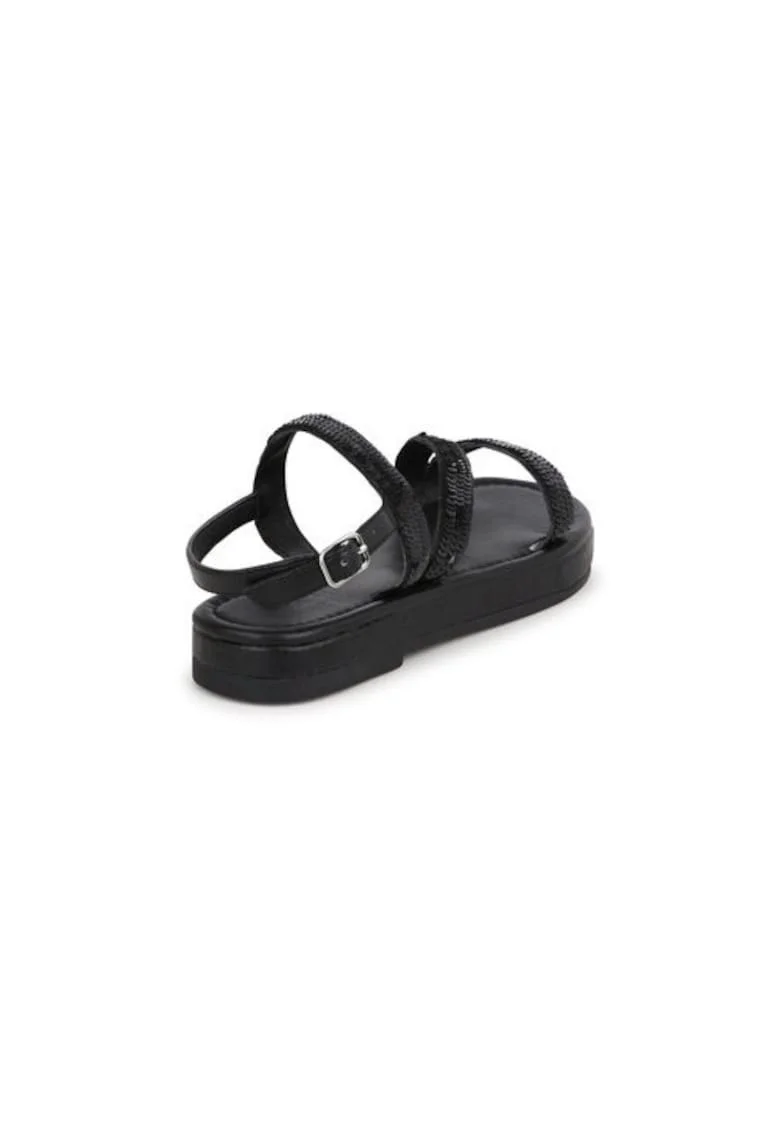Sandale fete  303669270, Piele ecologica, Negru, Negru